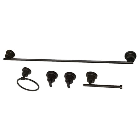 Kingston Brass BAH8230478ORB Concord 5-Piece 30-Inch Towel Bar Bathroom Accessory Set in Oil Rubbed Bronze
