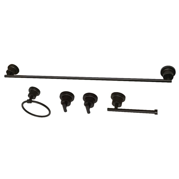 Kingston Brass BAH8230478ORB Concord 5-Piece 30-Inch Towel Bar Bathroom Accessory Set in Oil Rubbed Bronze