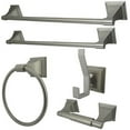 thumbnail image 1 of Kingston Brass BAHK61212478SN Monarch Collection 5-piece Towel Bar Bath Hardware Set, Satin Nickel, 1 of 3