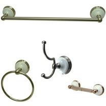 Kingston Brass BAK1111478SN Victorian 4-Piece Bathroom Hardware, Brushed Nickel