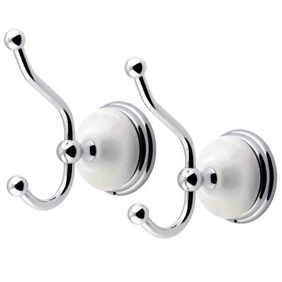 Kingston Brass BAK1117C Victorian 2-Piece Robe Hook, Polished Chrome
