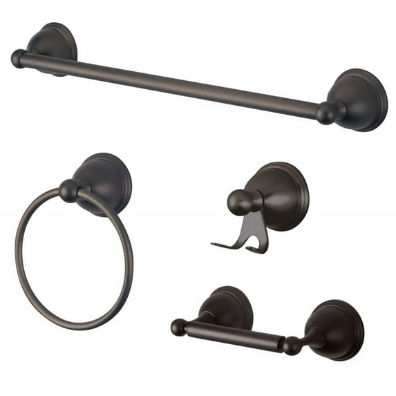 Kingston Brass Bak3962478 Restoration 4 Piece Bathroom Package - Bronze
