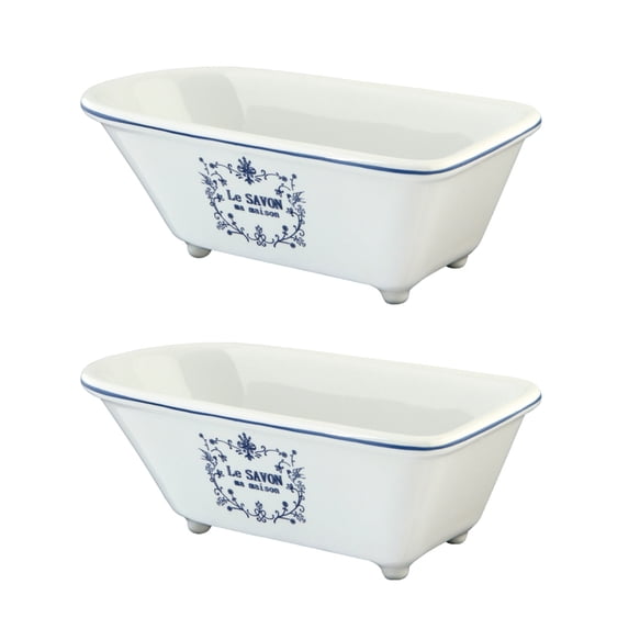 Kingston Brass BATUBRWD 5-5/8-Inch Miniature Ceramic Classic Bathtub (2-Pieces), White