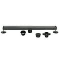 thumbnail image 1 of Kingston Brass BSFK4820 Watercourse 48-Inch Stainless Steel Linear Shower Drain with Reversible Tile Insert and Flat Grate, Drain with Base Flange and Hair Strainer in Matte Black, 1 of 5