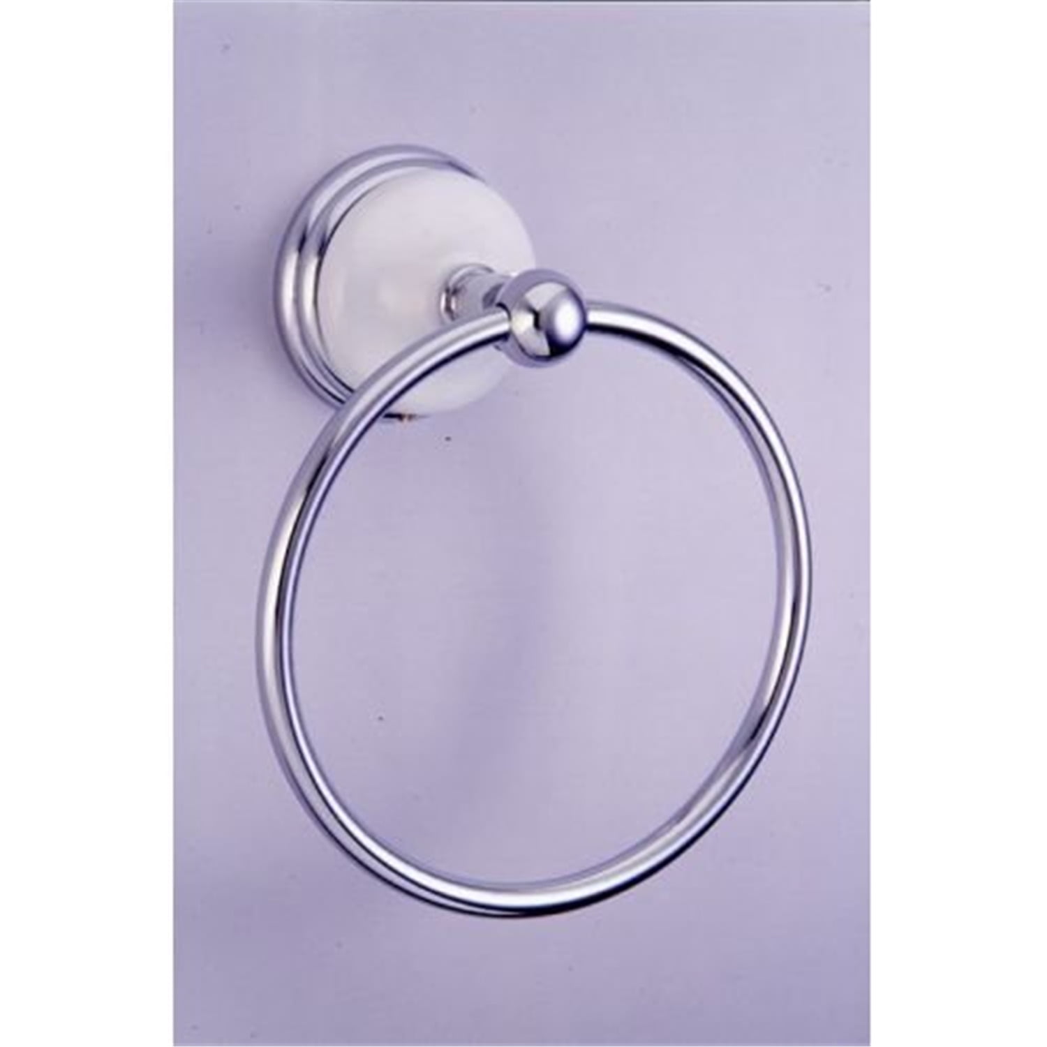 Victorian Polished Chrome Wall Mounted Towel Ring