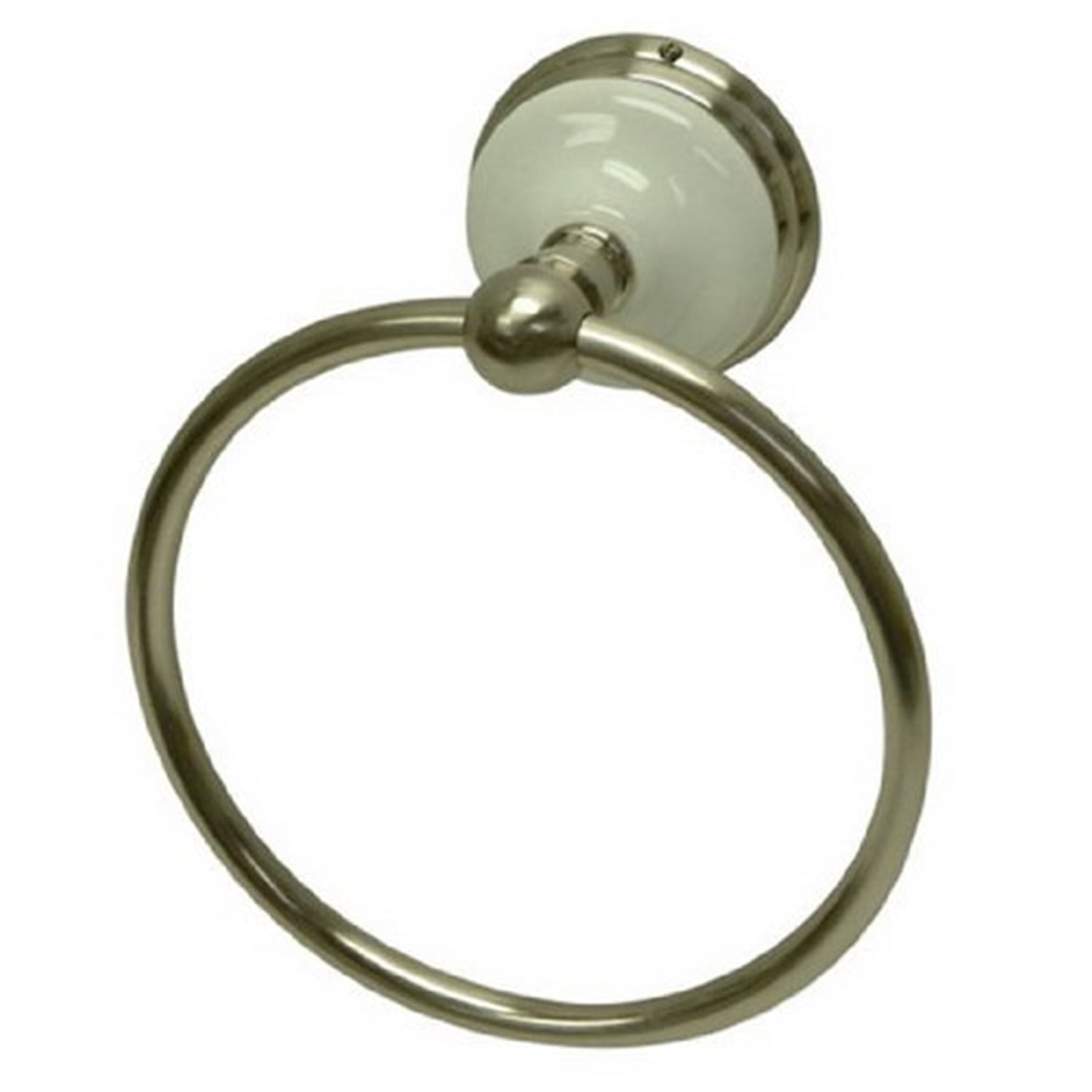 Victorian Satin Nickel Wall Mounted Towel Ring