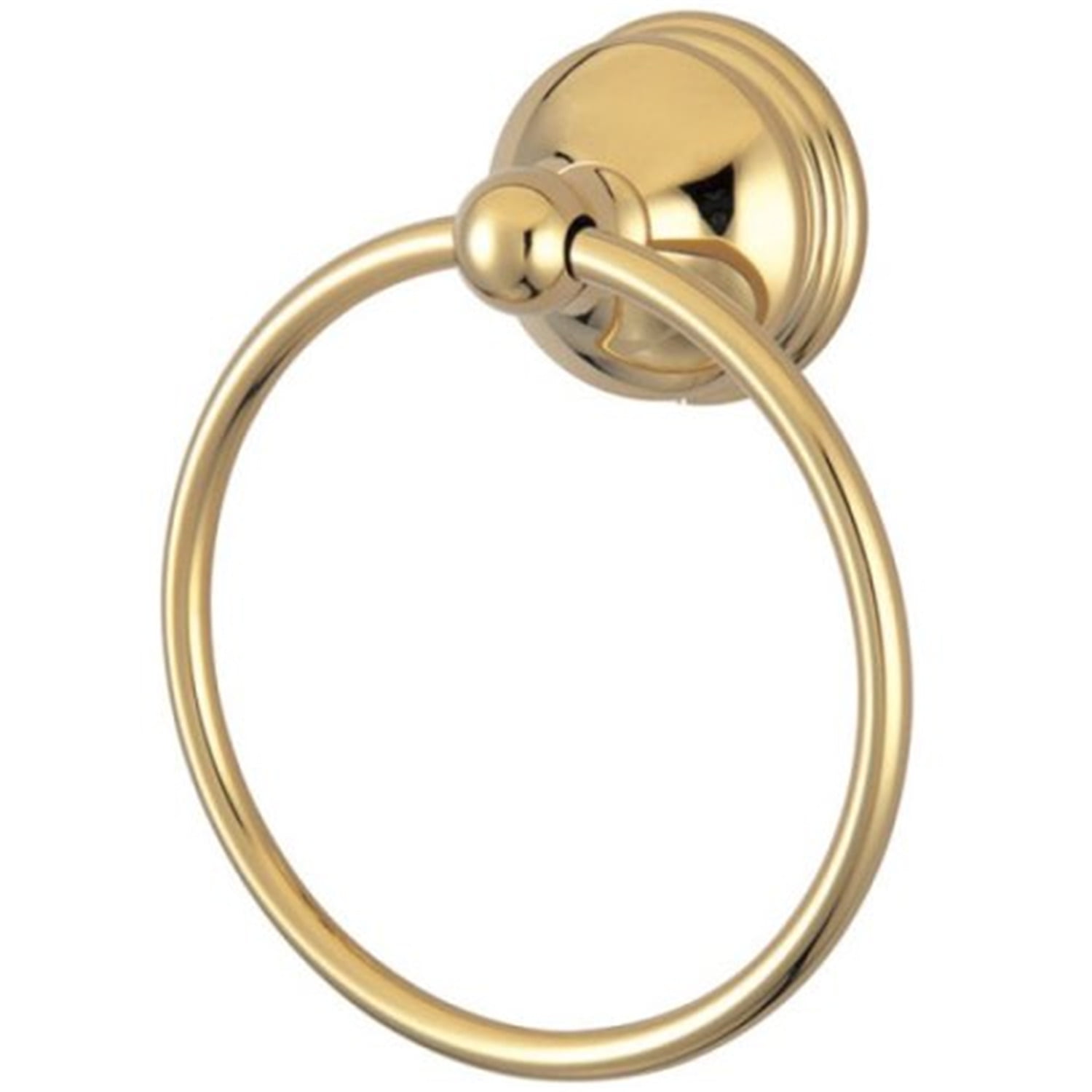 Polished Brass 6-Inch Wall Mounted Towel Ring