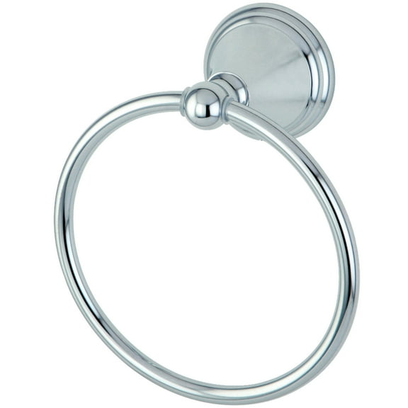 Kingston Brass Governor Towel Ring, 6 Inch Diameter, Premium Chrome Finish