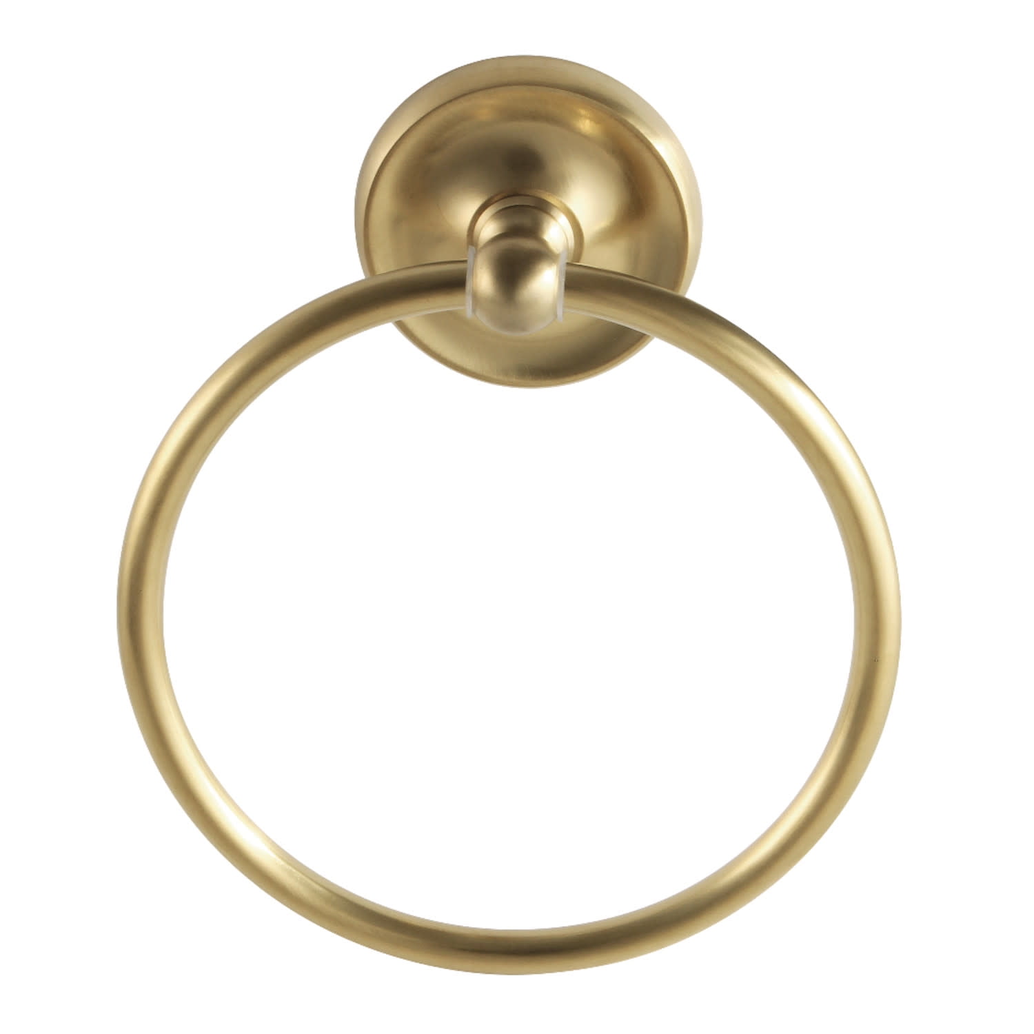 Brushed Brass Classic Round Towel Ring