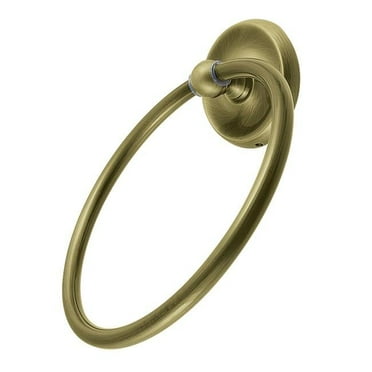 Kingston Brass BA314AB Classic Towel Ring, Antique Brass