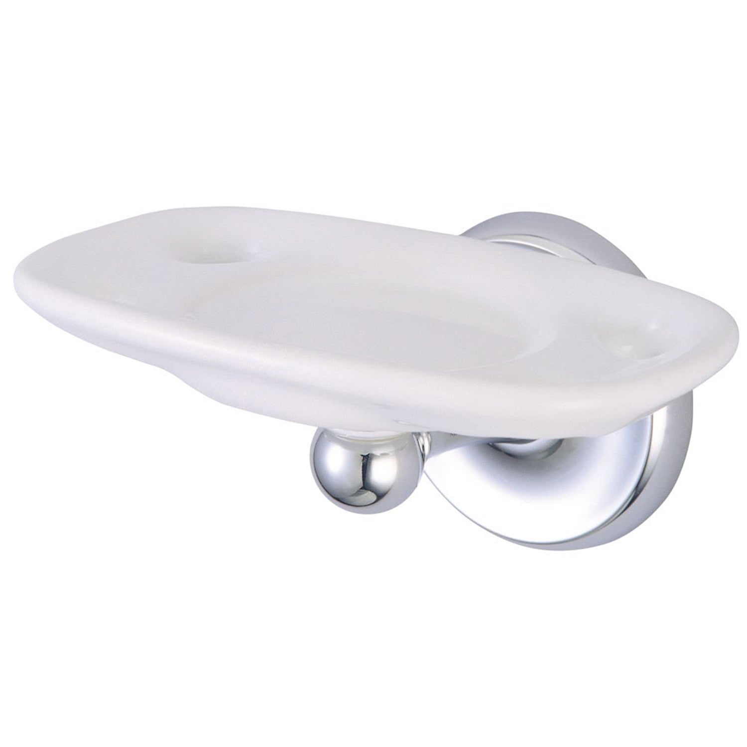 Polished Chrome Wall Mounted Toothbrush and Tumbler Holder