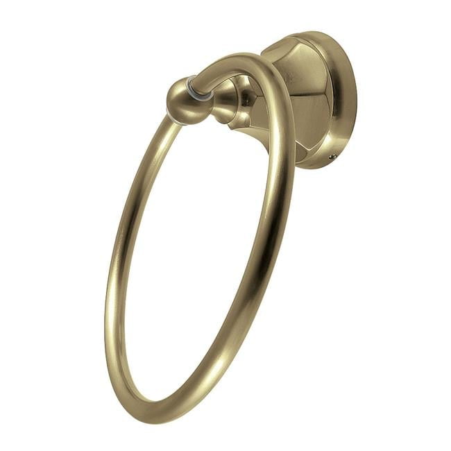 Brushed Brass Wall Mounted Towel Ring