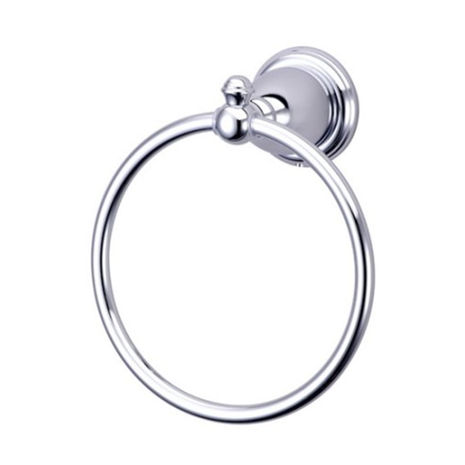 Polished Chrome 6-Inch Wall Mounted Towel Ring