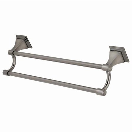 Kingston Brass Monarch 18-Inch Dual Towel Bar With Black Stainless BAH612318BS