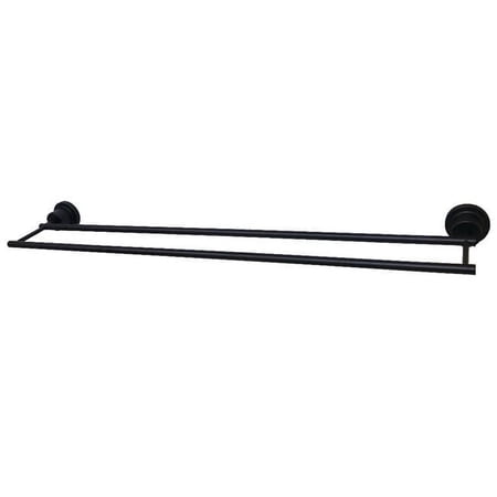 Kingston Brass BAH821330MB Concord 30 in. Double Towel Bar, Matte Black