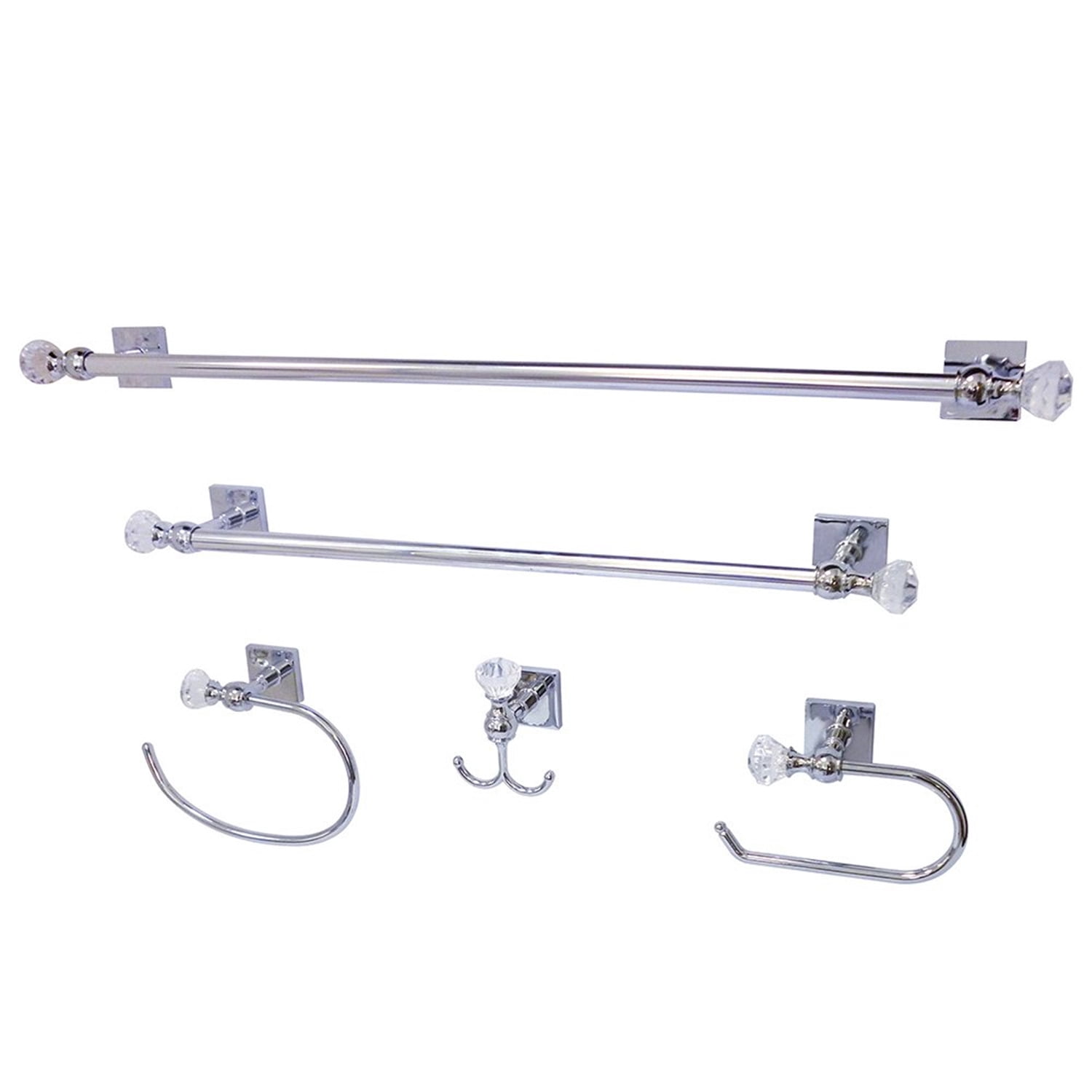 Kingston Brass BAHK70512478C Celebrity 5 Piece Bathroom Package - Chrome