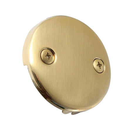 Kingston Brass DTT107 Round Bathtub Overflow Plate in Brushed Brass