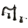 thumbnail image 1 of Kingston Brass KS1345BPL Bel-Air Two-Handle Deck Mount Roman Tub Faucet, Oil Rubbed Bronze, 1 of 5