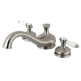 thumbnail image 1 of Kingston Brass KS3338BPL Bel-Air Two-Handle Deck Mount Roman Tub Faucet, Brushed Nickel, 1 of 5