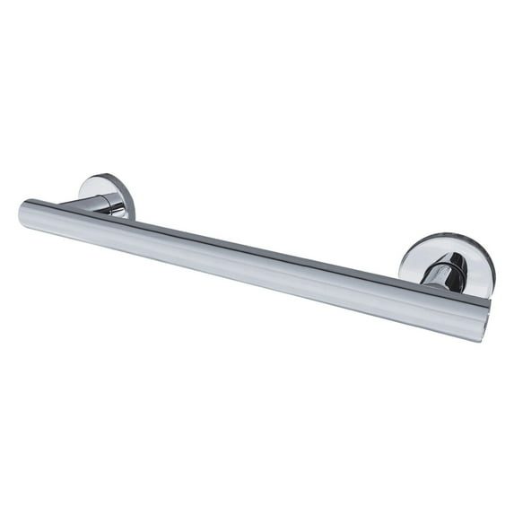 Kingston Brass Berwyn 12-Inch x 1-1/4 Inch O.D Grab Bar Polished Stainless Steel Stainless Steel Finish
