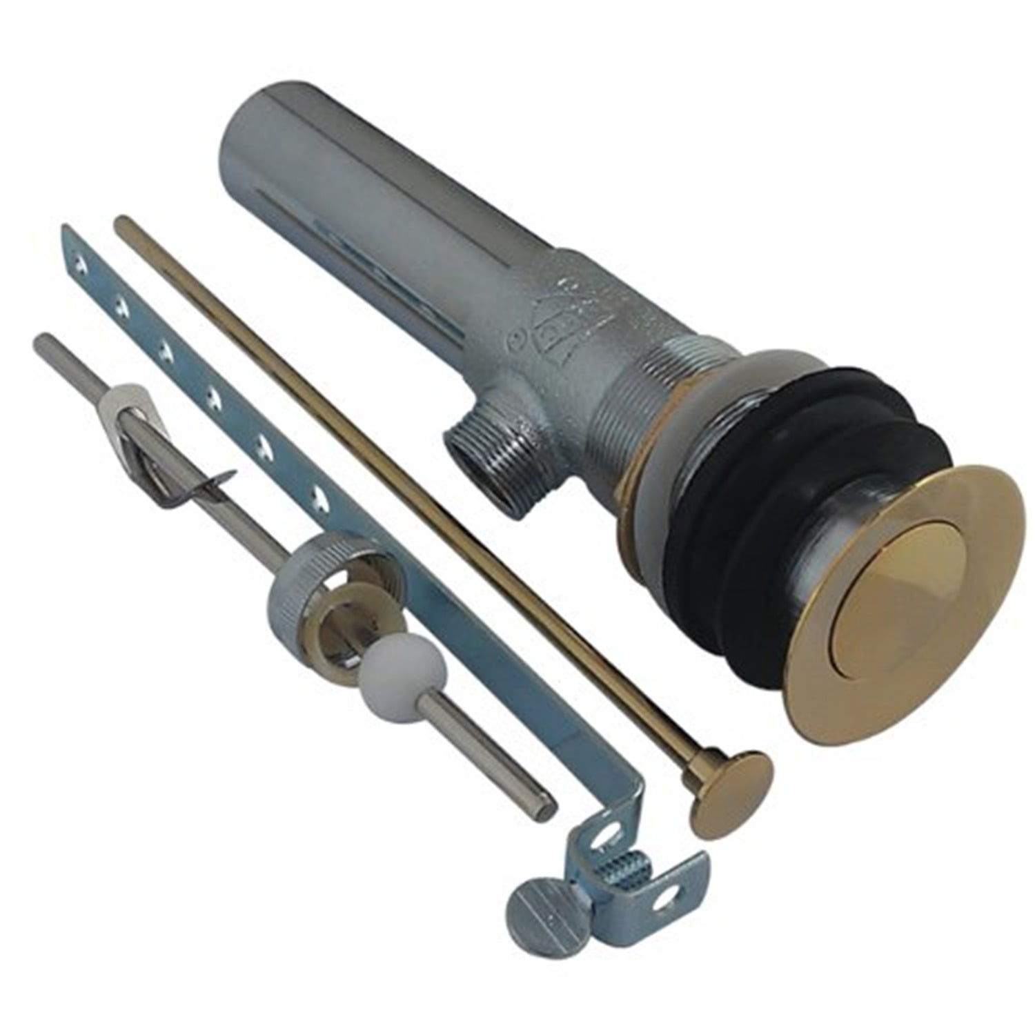 Polished Brass Bathroom Sink Pop-Up Drain Assembly