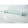 thumbnail image 1 of Kingston Brass  Brushed Nickel Glass Bathroom Shelf - Grey, 1 of 2