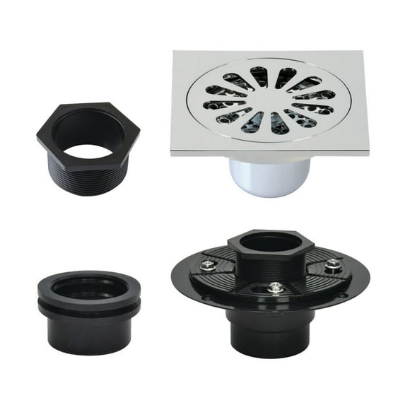 Kingston Brass Bsfk4161 Watercourse 3-15/16" Square Shower Drain - Chrome