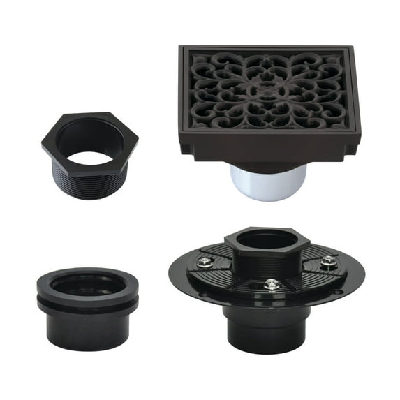 Kingston Brass Bsfk9771 Watercourse 3-15/16" Square Shower Drain - Bronze