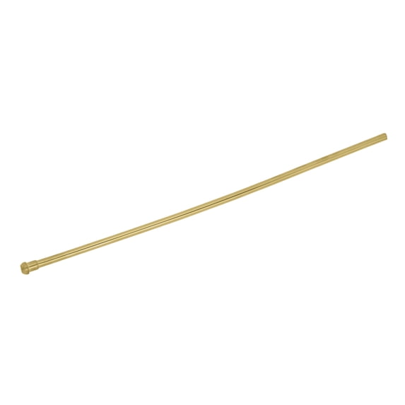 Kingston Brass CB38207 Complement 20 in. Bullnose Bathroom Standard Mount Supply Line, Brushed Brass
