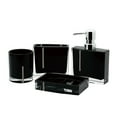 thumbnail image 1 of Krystal Bathware CBAK3100K Reef 4-Piece  Bath Accessory Set, Black, 1 of 3