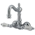thumbnail image 1 of Kingston Brass CC1074T1 Vintage 3-3/8-Inch Wall Mount Tub Faucet, Polished Chrome, 1 of 2