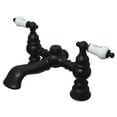 thumbnail image 1 of Kingston Brass CC1132T5 Vintage 7" Center Deck-Mount Clawfoot Tub Faucet, Oil Rubbed Bronze, 1 of 5