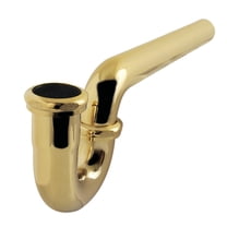 Kingston Brass CC1242 1-1/4" (or 1-1/2") x 1-1/2" P-Trap without Flange, 13-1/16" Length, 18 Gauge, Polished Brass