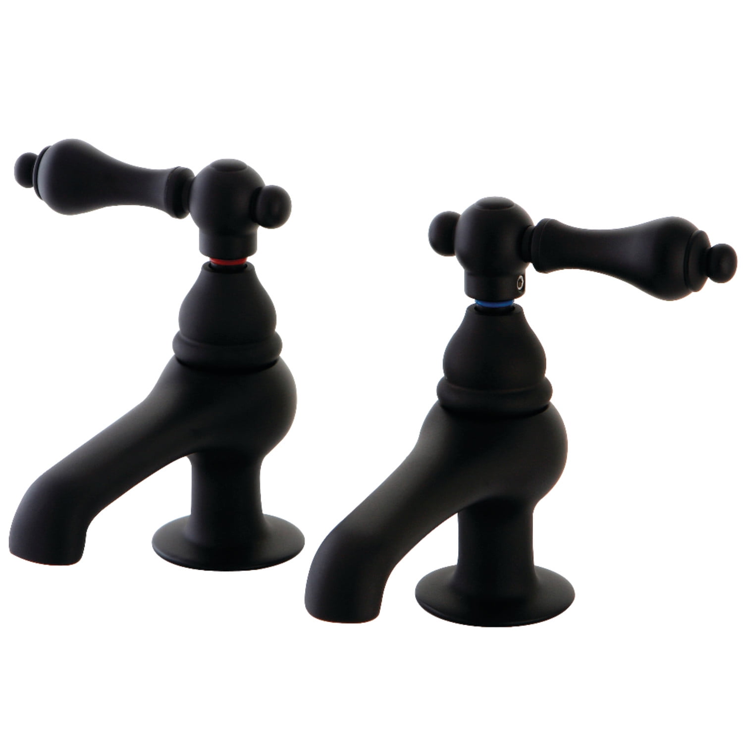 Kingston Brass Vintage Basin Faucet - Polished Brass, Cross Handles, 2-Hole Deck Mount