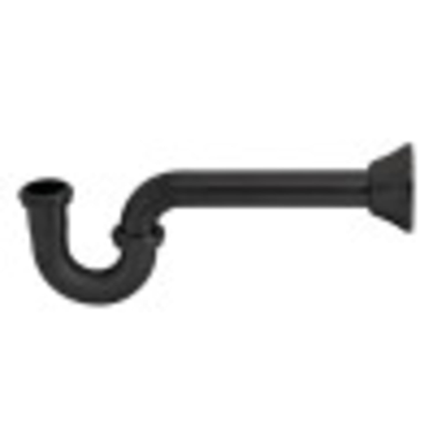 Kingston Brass CC2180MB Vintage 1-1/4-inch Decor P-Trap, 18 Gauge, Matte Black