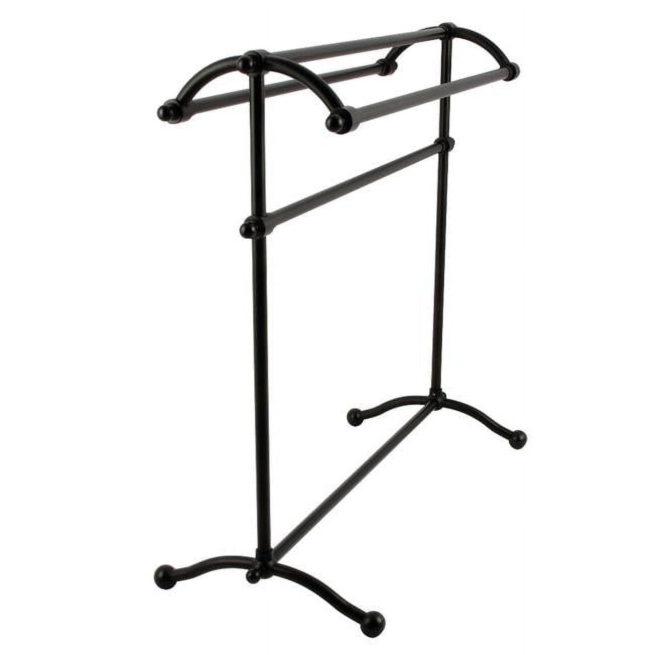 Matte Black 30" Vintage Freestanding Towel Rack