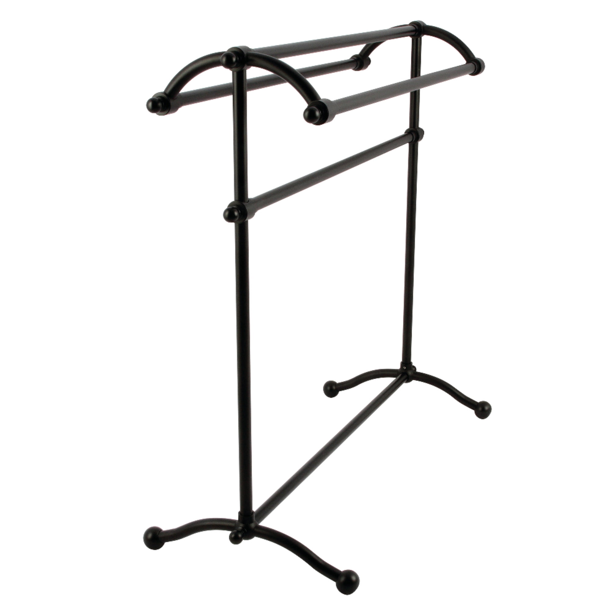 Matte Black 30" Vintage Freestanding Towel Rack