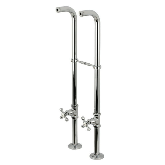 Kingston Brass CC266S1AX Freestanding Supply Line Package, Polished Chrome