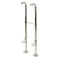 thumbnail image 1 of Kingston Brass CC266S6PX Kingston Freestanding Supply Line with Stop Valve, Polished Nickel, 1 of 2