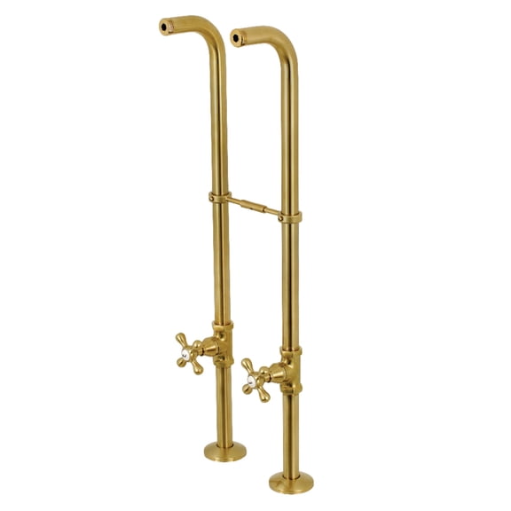 Kingston Brass CC266S7AX Freestanding Supply Line Package, Brushed Brass