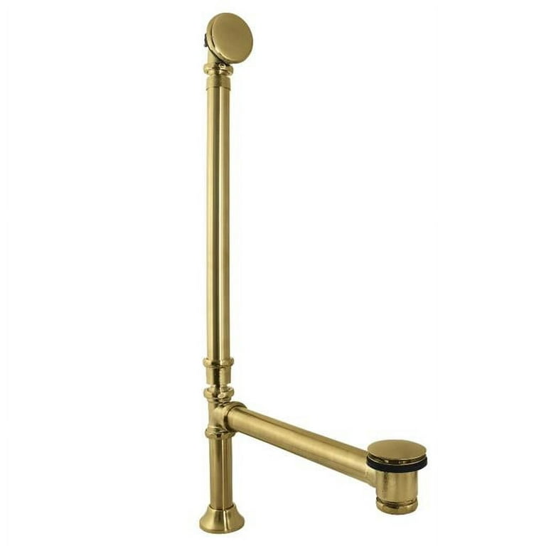 Touch-Toe Bathtub Drain Stopper in Polished Brass - Danco