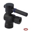 thumbnail image 1 of Kingston Brass CC33105DL 3/8" FIP x 3/8" OD Comp Quarter-Turn Angle Stop Valve, Oil Rubbed Bronze, 1 of 5