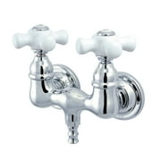 Kingston Brass CC40T1 Vintage 3-3/8-Inch Wall Mount Tub Faucet, Polished Chrome