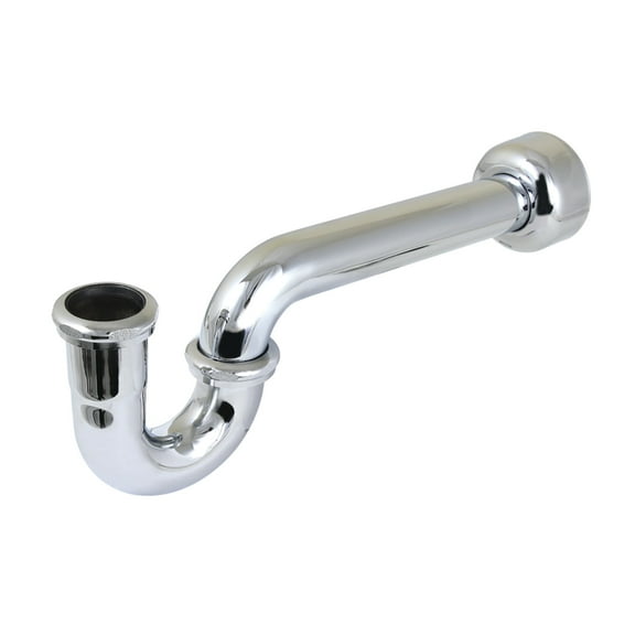 Kingston Brass CC4241 1-1/4" (or 1-1/2") x 1-1/2" P-Trap with Box Flange, 13-1/16" Length, 18 Gauge, Polished Chrome