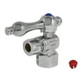 thumbnail image 1 of Kingston Brass CC43101 1/2-Inch FIP x 3/8-Inch O.D. Comp Quarter-Turn Angle Shut-Off Valve in Polished Chrome, 1 of 4