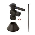 thumbnail image 1 of Kingston Brass CC43105DLTKF20 Standard Mount Modern Plumbing Toilet Trim Kit, 1/2" IPS x 3/8" O.D. Comp, Oil Rubbed Bronze, 1 of 8