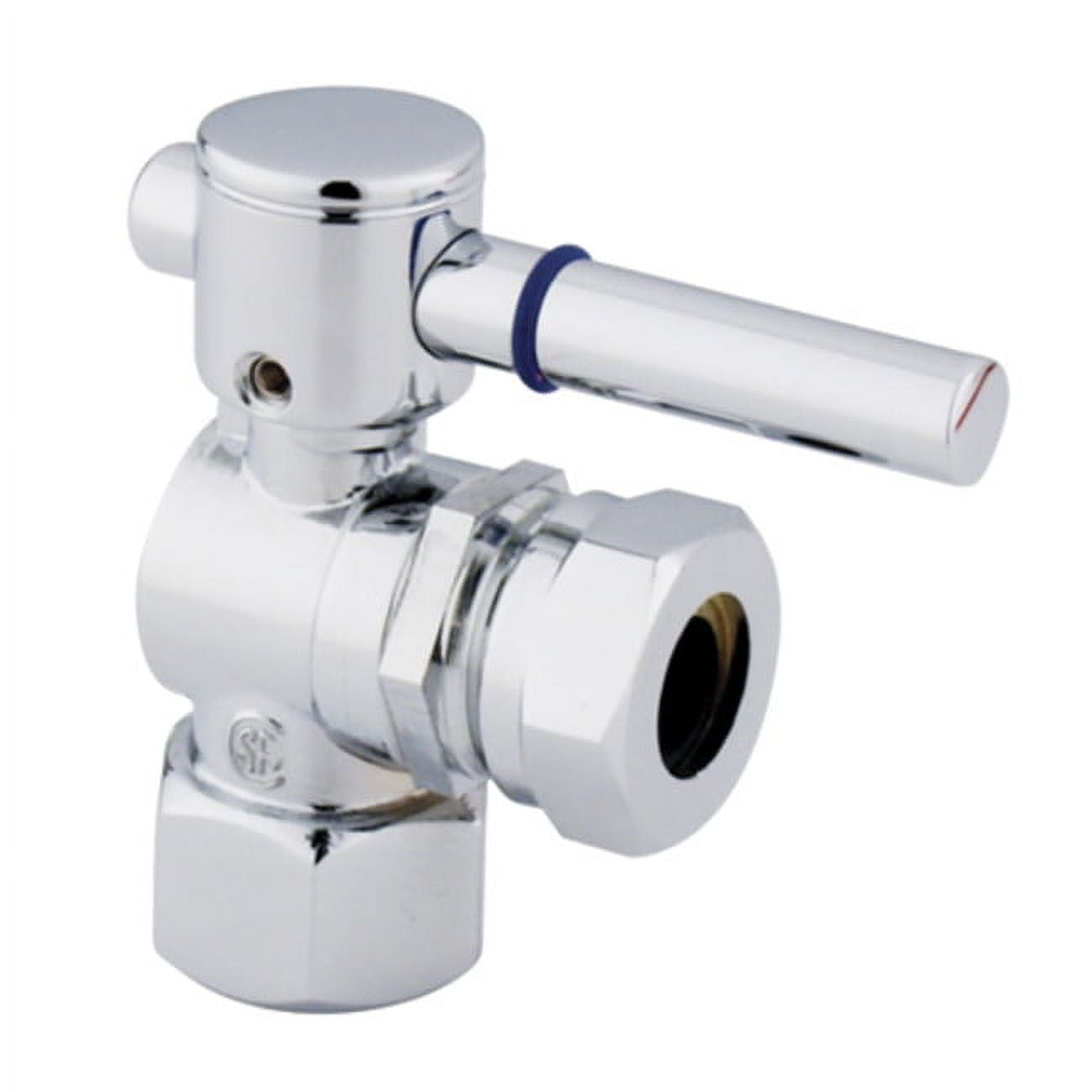 Polished Chrome Angle Stop Valve with Easy Handle