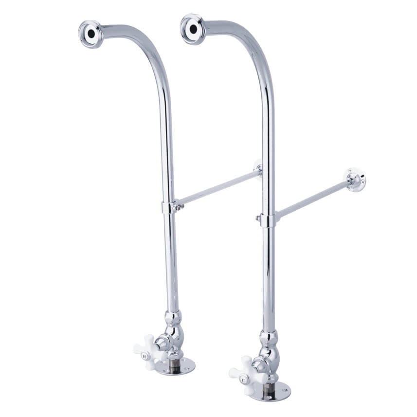 Kingston Brass CC451CX Rigid Freestand No MountSupplies with Stops, Polished Chrome