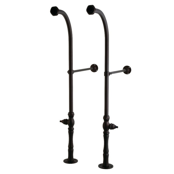 Kingston Brass CC455*30 Rigid 30-Inch Freestanding Supply, Oil Rubbed Bronze