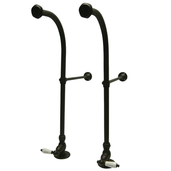 Kingston Brass CC455HCL Rigid Freestand Standard Mount Bathroom Supplies with Stops, Oil Rubbed Bronze